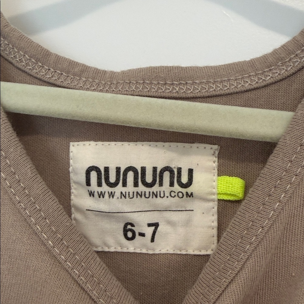 Nununu taupe tutu dress size 6/7 - Picture 2 of 4